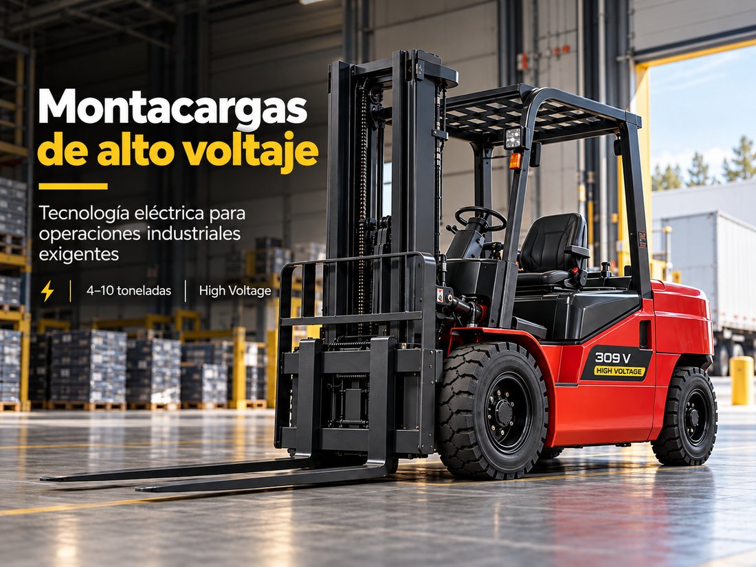 Montacargas eléctrico de alto voltaje de 309 V para operaciones industriales exigentes